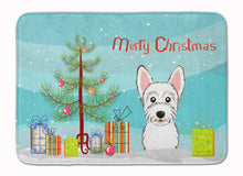 Load image into Gallery viewer, Christmas Tree and Westie Machine Washable Memory Foam Mat BB1598RUG