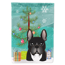 Load image into Gallery viewer, Christmas Tree and French Bulldog Flag Canvas House Size BB1599CHF