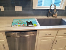 Load image into Gallery viewer, Christmas Tree and French Bulldog Dish Drying Mat – Absorbent, Artistic Kitchen Essentials BB1599DDM