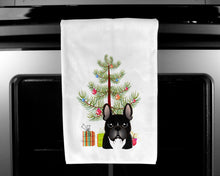 Load image into Gallery viewer, Christmas Tree and French Bulldog Kitchen Towels – Set of 2 - Decorative &amp; Absorbent Cotton | BB1599WTKT