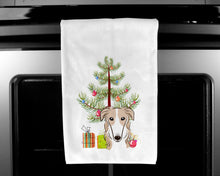 Load image into Gallery viewer, Christmas Tree and Borzoi Kitchen Towels – Set of 2 - Decorative &amp; Absorbent Cotton | BB1600WTKT
