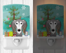 Load image into Gallery viewer, Christmas Tree and Saluki Ceramic Night Light BB1601CNL