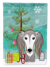 Load image into Gallery viewer, Christmas Tree and Saluki Garden Flag – Decorative Outdoor Yard Flag BB1601GF