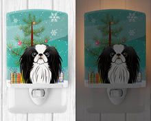 Load image into Gallery viewer, Christmas Tree and Japanese Chin Ceramic Night Light BB1602CNL
