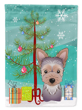 Load image into Gallery viewer, Christmas Tree and Yorkie Puppy Garden Flag – Decorative Outdoor Yard Flag BB1604GF