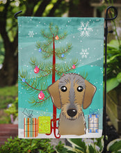 Load image into Gallery viewer, Christmas Tree and Wirehaired Dachshund Garden Flag – Decorative Outdoor Yard Flag BB1605GF