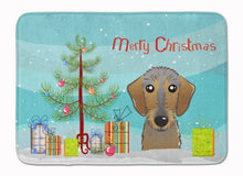 Load image into Gallery viewer, Christmas Tree and Wirehaired Dachshund Machine Washable Memory Foam Mat BB1605RUG