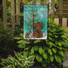 Load image into Gallery viewer, Christmas Tree and Chocolate Labrador Garden Flag – Decorative Outdoor Yard Flag BB1606GF
