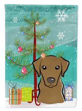 Load image into Gallery viewer, Christmas Tree and Chocolate Labrador Garden Flag – Decorative Outdoor Yard Flag BB1606GF