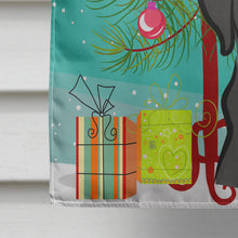 Load image into Gallery viewer, Christmas Tree and Black Labrador Flag Canvas House Size BB1607CHF