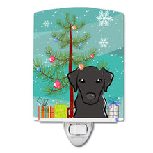 Load image into Gallery viewer, Christmas Tree and Black Labrador Ceramic Night Light BB1607CNL