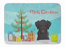 Load image into Gallery viewer, Christmas Tree and Black Labrador Machine Washable Memory Foam Mat BB1607RUG