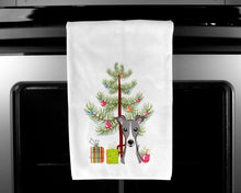Load image into Gallery viewer, Christmas Tree and Italian Greyhound Kitchen Towels – Set of 2 - Decorative &amp; Absorbent Cotton | BB1608WTKT