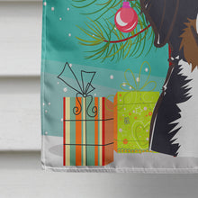 Load image into Gallery viewer, Christmas Tree and Bernese Mountain Dog Flag Canvas House Size BB1609CHF