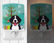 Load image into Gallery viewer, Christmas Tree and Bernese Mountain Dog Ceramic Night Light BB1609CNL