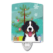 Load image into Gallery viewer, Christmas Tree and Bernese Mountain Dog Ceramic Night Light BB1609CNL