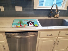 Load image into Gallery viewer, Christmas Tree and Bernese Mountain Dog Dish Drying Mat – Absorbent, Artistic Kitchen Essentials BB1609DDM
