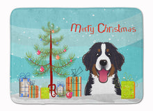 Load image into Gallery viewer, Christmas Tree and Bernese Mountain Dog Machine Washable Memory Foam Mat BB1609RUG