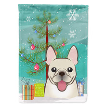 Load image into Gallery viewer, Christmas Tree and French Bulldog Flag Canvas House Size BB1610CHF
