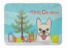 Load image into Gallery viewer, Christmas Tree and French Bulldog Machine Washable Memory Foam Mat BB1610RUG
