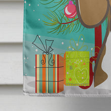 Load image into Gallery viewer, Christmas Tree and Beagle Flag Canvas House Size BB1611CHF
