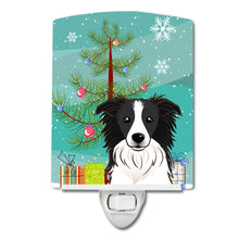 Load image into Gallery viewer, Christmas Tree and Border Collie Ceramic Night Light BB1613CNL