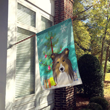 Load image into Gallery viewer, Christmas Tree and Sheltie Flag Canvas House Size BB1614CHF