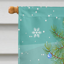 Load image into Gallery viewer, Christmas Tree and Afghan Hound Flag Canvas House Size BB1616CHF