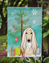 Load image into Gallery viewer, Christmas Tree and Afghan Hound Garden Flag – Decorative Outdoor Yard Flag BB1616GF