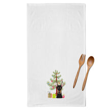 Load image into Gallery viewer, Christmas Tree and Doberman Kitchen Towels – Set of 2 - Decorative &amp; Absorbent Cotton | BB1617WTKT