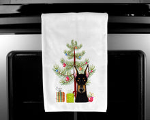 Load image into Gallery viewer, Christmas Tree and Doberman Kitchen Towels – Set of 2 - Decorative &amp; Absorbent Cotton | BB1617WTKT