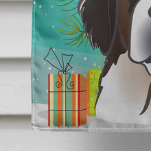 Load image into Gallery viewer, Christmas Tree and Saint Bernard Flag Canvas House Size BB1618CHF