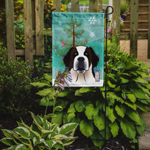 Load image into Gallery viewer, Christmas Tree and Saint Bernard Garden Flag – Decorative Outdoor Yard Flag BB1618GF