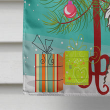 Load image into Gallery viewer, Christmas Tree and Wire Haired Fox Terrier Flag Canvas House Size BB1619CHF