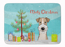 Load image into Gallery viewer, Christmas Tree and Wire Haired Fox Terrier Machine Washable Memory Foam Mat BB1619RUG
