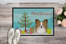 Load image into Gallery viewer, Christmas Tree and Papillon Doormat - 24x36 Decorative Floor Mat – Indoor/Outdoor Rug with Artistic Flair BB1620JMAT
