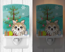 Load image into Gallery viewer, Christmas Tree and Chihuahua Ceramic Night Light BB1623CNL