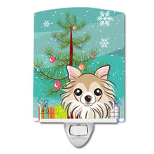 Load image into Gallery viewer, Christmas Tree and Chihuahua Ceramic Night Light BB1623CNL