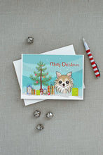 Load image into Gallery viewer, Christmas Tree and Chihuahua Greeting Cards -  Blank Note Cards – 8-Pack of Artist-Designed Cards with Envelopes