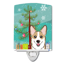 Load image into Gallery viewer, Christmas Tree and Sable Corgi Ceramic Night Light BB1625CNL