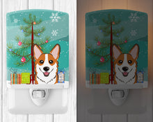 Load image into Gallery viewer, Christmas Tree and Red Corgi Ceramic Night Light BB1626CNL