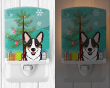Load image into Gallery viewer, Christmas Tree and Tricolor Corgi Ceramic Night Light BB1627CNL