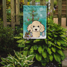 Load image into Gallery viewer, Christmas Tree and Buff Poodle Garden Flag – Decorative Outdoor Yard Flag BB1630GF