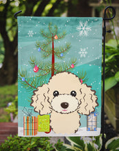 Load image into Gallery viewer, Christmas Tree and Buff Poodle Garden Flag – Decorative Outdoor Yard Flag BB1630GF