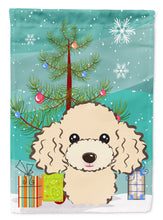 Load image into Gallery viewer, Christmas Tree and Buff Poodle Garden Flag – Decorative Outdoor Yard Flag BB1630GF
