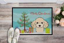 Load image into Gallery viewer, Christmas Tree and Buff Poodle Doormat - 24x36 Decorative Floor Mat – Indoor/Outdoor Rug with Artistic Flair BB1630JMAT