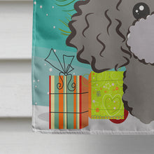 Load image into Gallery viewer, Christmas Tree and Silver Gray Poodle Flag Canvas House Size BB1631CHF