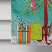 Load image into Gallery viewer, Christmas Tree and Jack Russell Terrier Flag Canvas House Size BB1632CHF