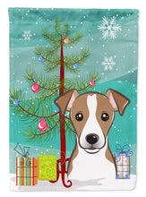 Load image into Gallery viewer, Christmas Tree and Jack Russell Terrier Garden Flag – Decorative Outdoor Yard Flag BB1632GF