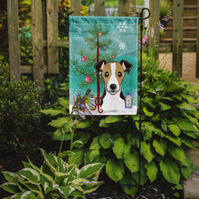 Load image into Gallery viewer, Christmas Tree and Jack Russell Terrier Garden Flag – Decorative Outdoor Yard Flag BB1633GF